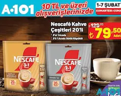 NESCAFE KAHVE ÇEŞİTLERİ 20'Lİ